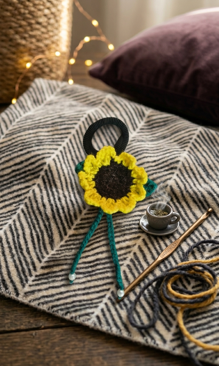 Sunflower Hair Tie 1